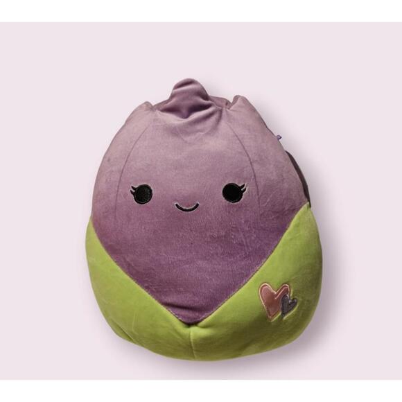 Squishmallows Jackie Purple Tulip Flower 12” Soft Plush - NEW - Picture 1 of 10